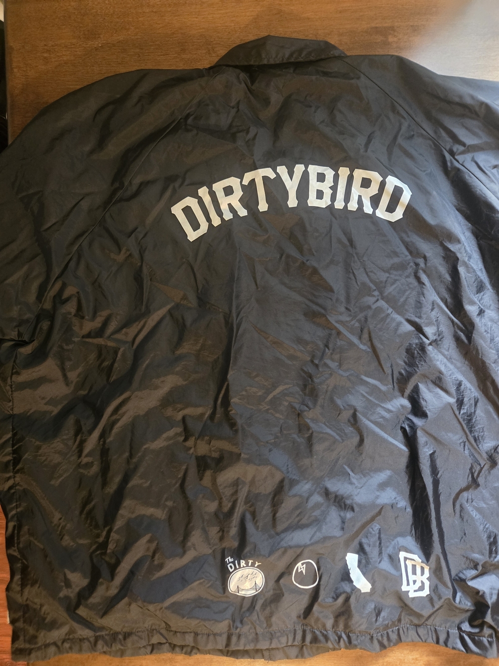 Dirtybird Coach Jacket Black 2XL EDM Festival Streetwear Snap Front